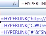 HYPERLINK 함수 사용법